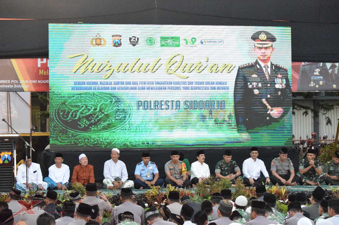 Peringati Nuzulul Quran Polresta Sidoarjo Gelar Pengajian