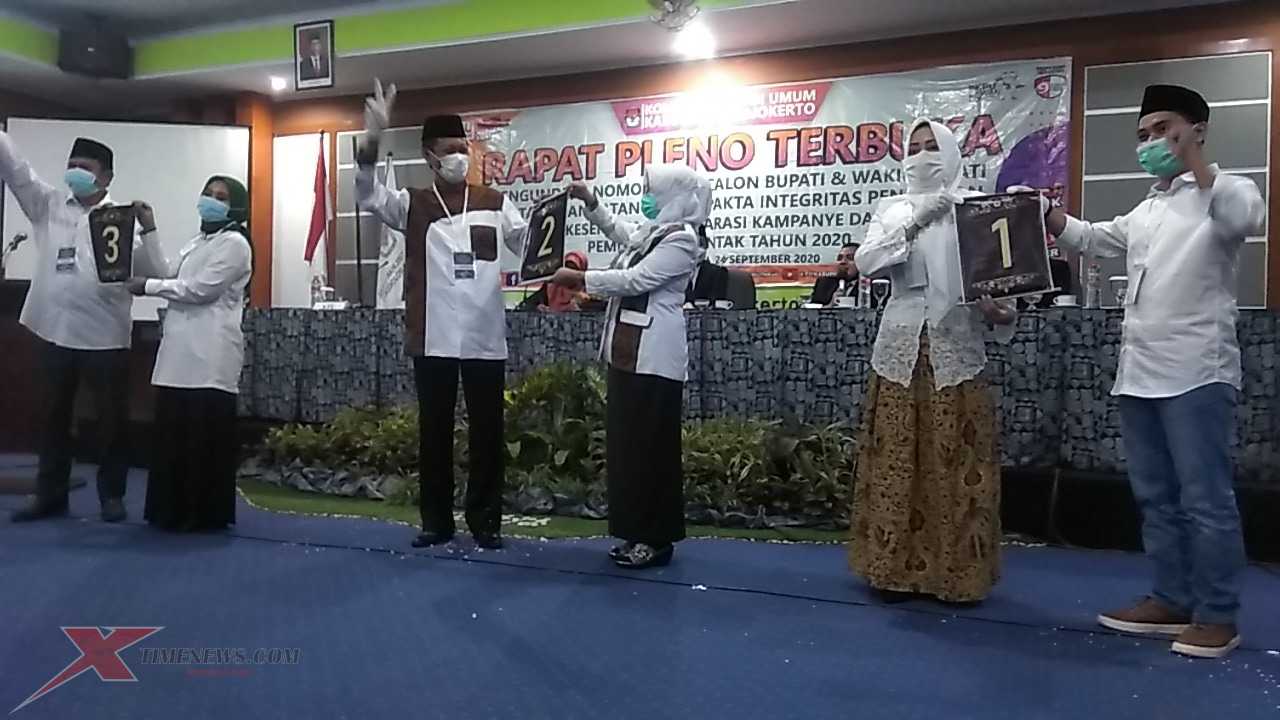 Ini Nomor Urut Tiga Kontestan Yang Bertarung di Pilbup Mojokerto XTime